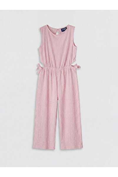 LC Waikiki Rmz Gi̇yi̇m Farkiyla Zero Roba Collar Girls' Jumpsuit