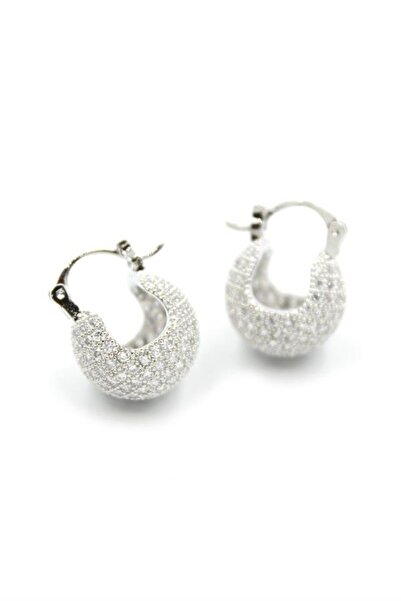 atastore2017 Stone Ball Earrings - Silver