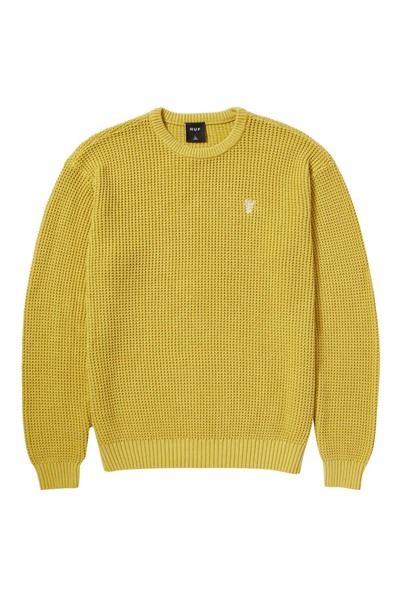 HUF Mens Filmore Waffle Knit Sweater S