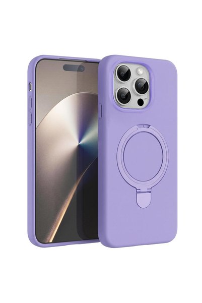 Microsonic Case Aura Stand Magsafe Lilac Compatible with Apple iPhone 14 Pro Max