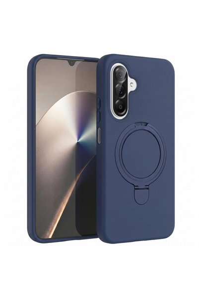 Microsonic Case Compatible with Samsung Galaxy A26 Aura Stand Magsafe Navy Blue