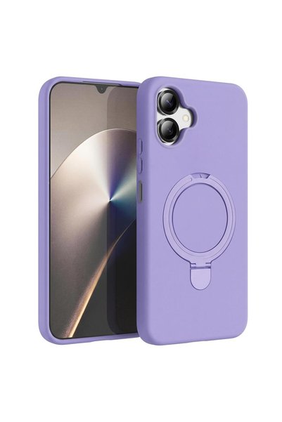 Microsonic Samsung Galaxy A06 Compatible Case Aura Stand Magsafe Lilac