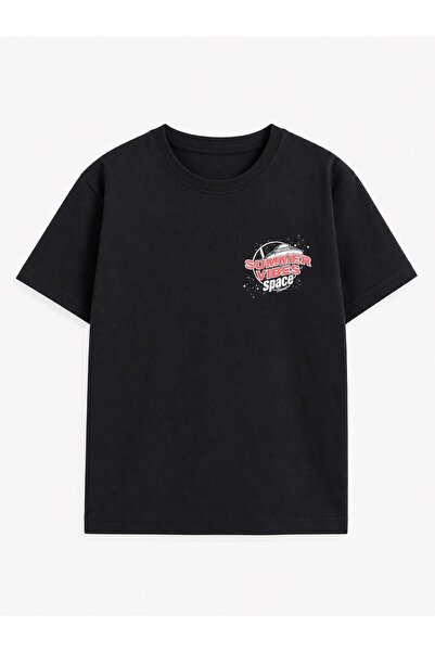 SETTY KOOP Kids Graphic Tee – Short Sleeve Crew Neck with Space-Themed Print,...