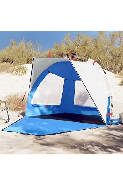 vidaxl Cort camping 2 persoane albastru azur impermeabil setare rapida