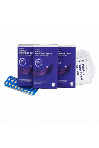 GRITUAL Pachet de 3 — Benzi albastre pentru albirea dinților PAP+ 18%, 42 ben...