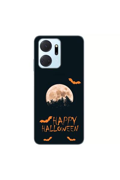 OEM Калъф, съвместим с Honor X7a, силиконов гел TPU, с шарка  "Честит Хелоуин...