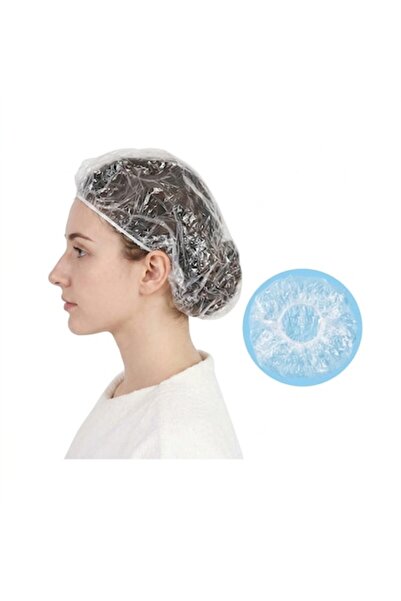 WXZ SHOP Bonete de plastic de unică folosință, WXZ Shop, Transparente, 100 bu...