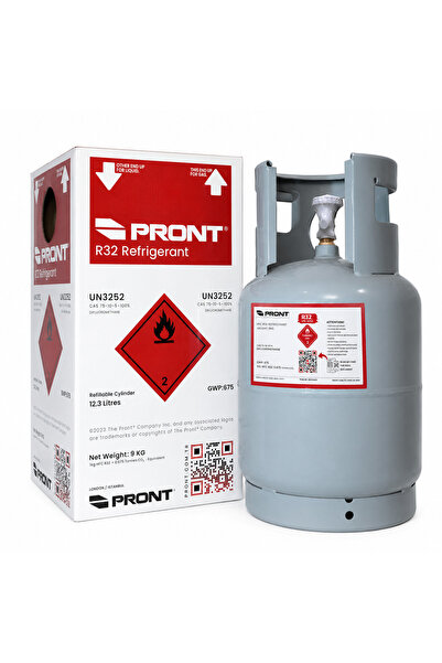 PRONT R-32 Soğutucu Gaz 9 KG Klima Araç Soğuk Oda Buzdolabı