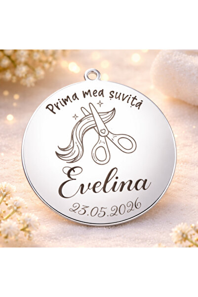 Simoshop Pandantiv monedă de argint de 22mm pentru Tuft - Prima mea șirag - 1...
