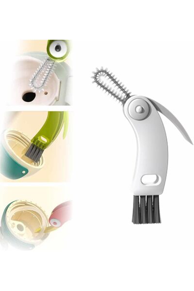 Arabest A4 3-in-1 Multifunctional Cleaning Brush Set for Tight Spaces, Baby B...