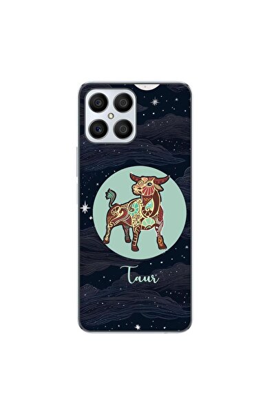 OEM Case compatible with Honor X8 Silicone Gel Tpu Taurus Horoscope Pattern