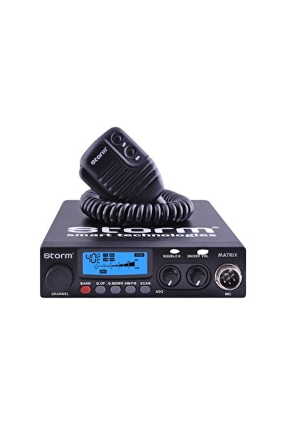 Storm Stație radio CB Matrix, SMD, ASQ, Blocare, Scanare, 40 de canale FM, CH...