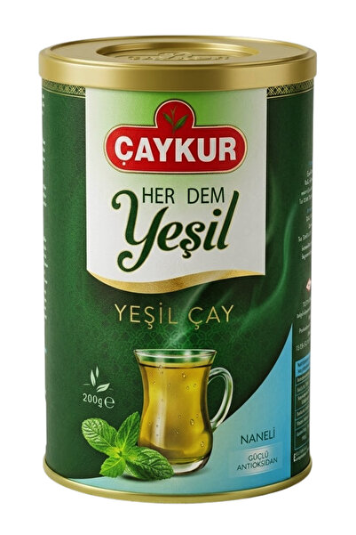 Çaykur Herdem Yaprak Yeşil Dökme Çay Naneli 200 gr.