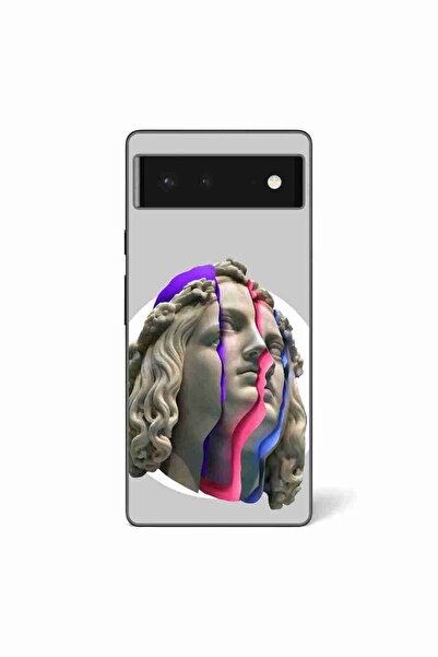 OEM Husa compatibila cu Google Pixel 6 Silicon Gel Tpu Model Neon Ruins