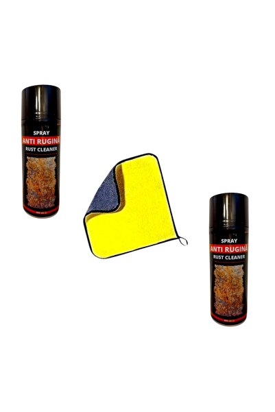OEM Set 2 Spray antirugina, 400 ml, uz casnic/profesional cu Laveta microfibr...