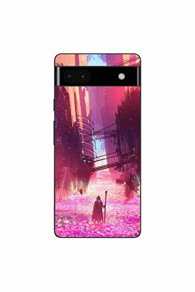 OEM Калъф, съвместим с Google Pixel 6A, силиконов гел TPU, с мотив Фентъзи ма...