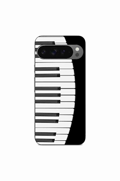 OEM Husa compatibila cu Google Pixel 9 Pro XL Silicon Gel Tpu Model Piano Keys