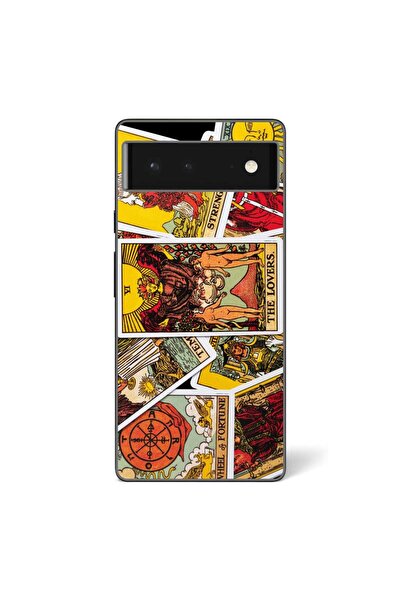 OEM Husa compatibila cu Google Pixel 6 Silicon Gel Tpu Model Carti Tarot