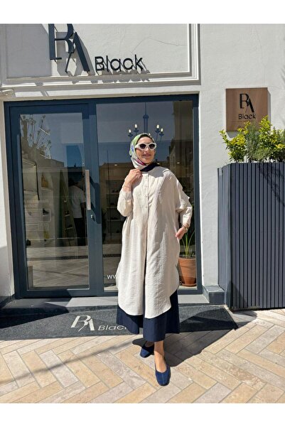 QOOQ STORE 26SS229 Nerva Kadın Tunik Krem