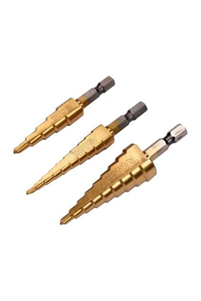 yato Set 3 Burghie În Trepte, 3-20Mm, 1/4''