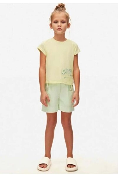 nk kids Nk girl's short sleeve crew neck t-shirt, ages 4-8, yellow