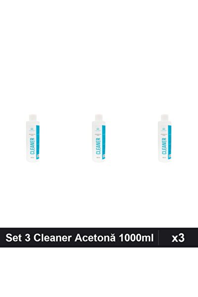 global fashion Set 3 Cleaner Acetonă Degresare Unghii 1000ml, Remover Strat L...