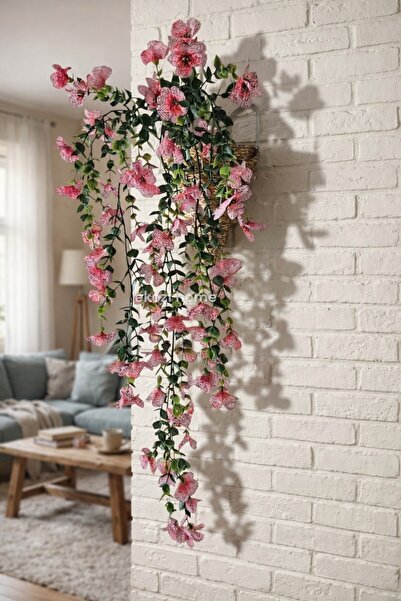 Dekosimge Yapay Sarkan Menekşe Bitki Sarmaşık 5 Dallı 75 Cm Çiçek Begonvil Ba...