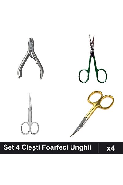 One Group Set 4 Clești și Foarfeci Profesionali Unghii Pedichiură One Group, ...