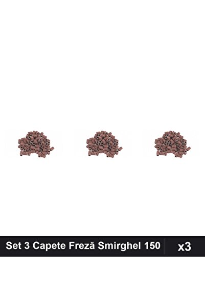 NAİLS Set 3 Capete Freză Unghii, Rezerve Smirghel 150, 20 Buc/Bucată, Manichi...