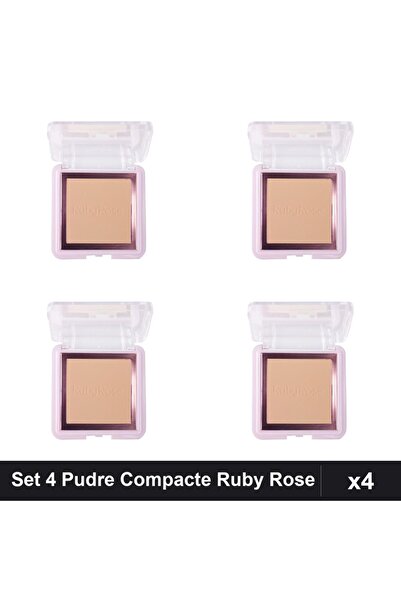 Makeup Set 4 Pudre Compacte Ruby Rose PC30, Fixare Contouring Profesional, Ma...