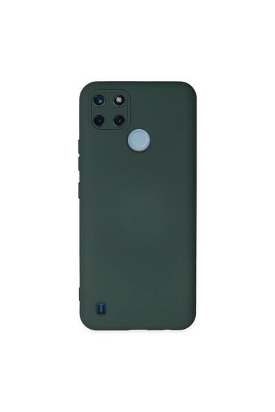 OEM Realme C25Y Case Nano Velvet Silicone Inside - Dark Green