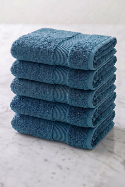 Anılsan Set 6 prosoape de mână Mert 50x80 cm - Albastru 100% bumbac