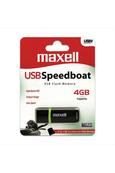 Maxell USB ФЛЕШ ПАМЕТ 4ГБ SPEEDBOAT USB 2.0