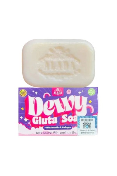 alada Dewy Gluta Soap with Glutathione Niacinamide Collagen Brightening Clean...