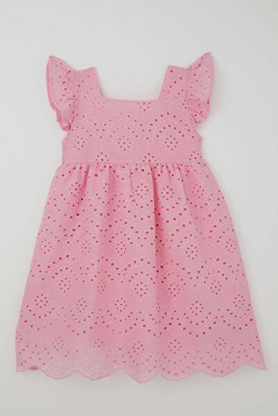 Breeze Rochie pentru fete, cu detaliu din dantela si broderie cu flori, 8-14 ...