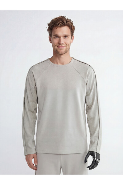 LC Waikiki Nevavm Easy-To-Wear Men's Sweatshirt with Velcro Straps on the Sides