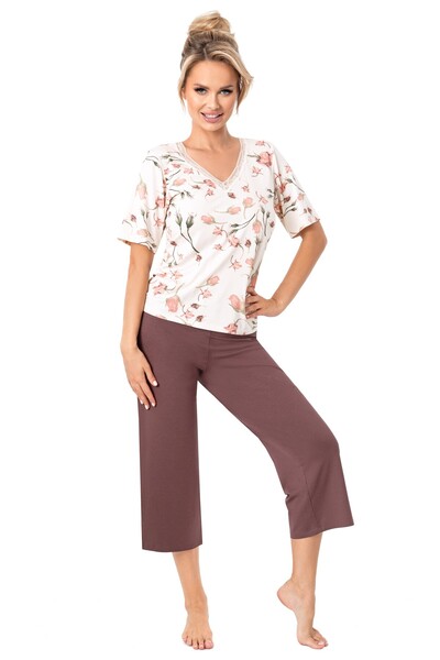 OEM Women's 3/4 Viscose pajama pants - Amaris 3/4 - 36/S