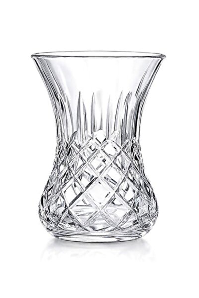 Paşabahçe incebelli kristal baklava dekorlu çay bardağı 6’lı 130cc