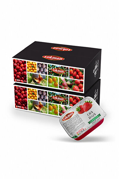 Lokman Çilek Reçeli Piknik 15 Gr x 200 Adet Paket – Kahvaltılık Doğal Lezzet