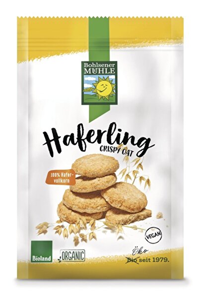 Bohlsener Muhle Haferling biscuiti bio crocanti din ovaz, 125g