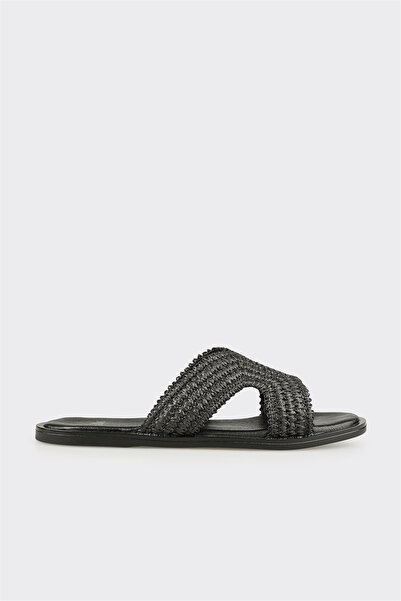 Elle Shoes Siyah Kadın Terlik