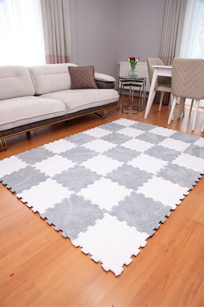 ENAZEY Gri-Beyaz Kombini Modern Oturma odası, çocuk odası, yatak odası, hol, ...