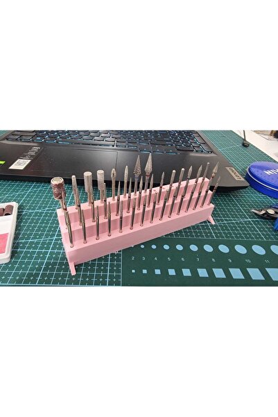 DU&ER 45 Bölmeli Nail Drill Bit Organizer | Freze Ucu Standı ve Manikür Ekipm...