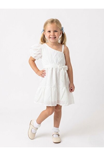 Çikoby One-Shoulder Detailed Cotton Dress