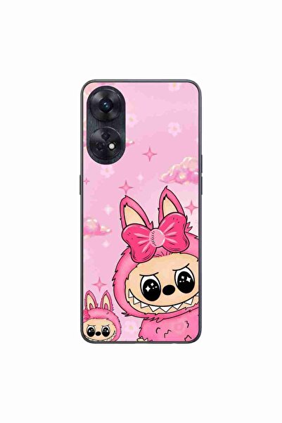 OEM Husa compatibila cu Oppo Reno8 T 4G Silicon Gel Tpu Model Labubu Pink Fan...