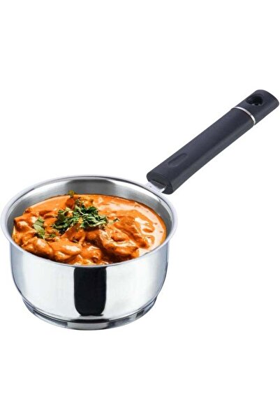 Vinod Tivoli Stainless Steel Saucepan, 1.1 Litre, 14 cm | Sandwich Bottom | B...