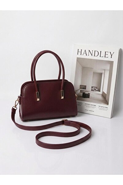 Handley kadın kutu el çantası çapraz askılı