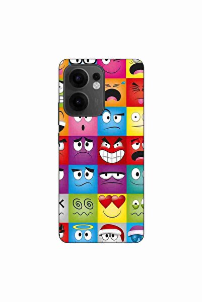 OEM Case compatible with Oppo Reno13 F Silicone Gel Tpu Pattern Funny Faces