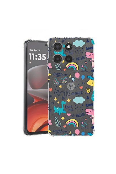 bestcase Калъф за Motorola Moto G15, Удароустойчив 1.5ММ, Еднорог - Мечтите с...
