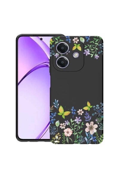 bestcase Husă pentru OPPO A60 5G / A40 / A40M, Fluturi și flori, Silicon subț...